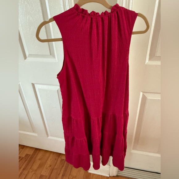 Max Studio Fuchsia Ruffled Blouse - Picture 4 of 4